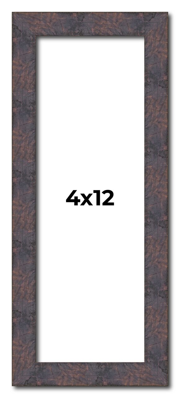 Panoramic Slim Profile Brown Picture Frame - UV Acrylic, Foam Board Backing, Hanging Hardware
